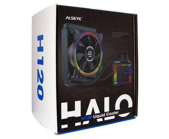 Точка ПК Система водяного охлаждения для процессора ALSEYE HALO H120, черный/RGB, изображение 6