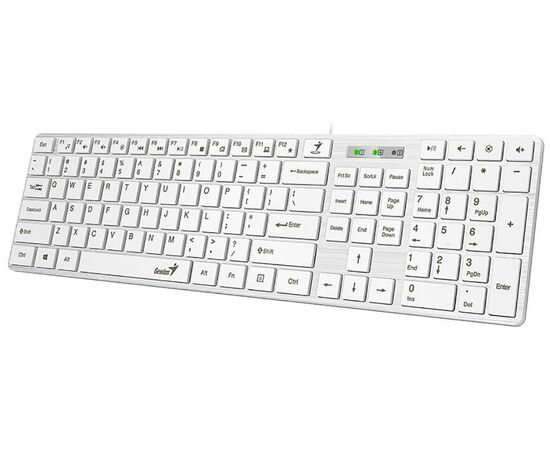 Точка ПК Клавиатура Genius SlimStar 126, белый, изображение 4