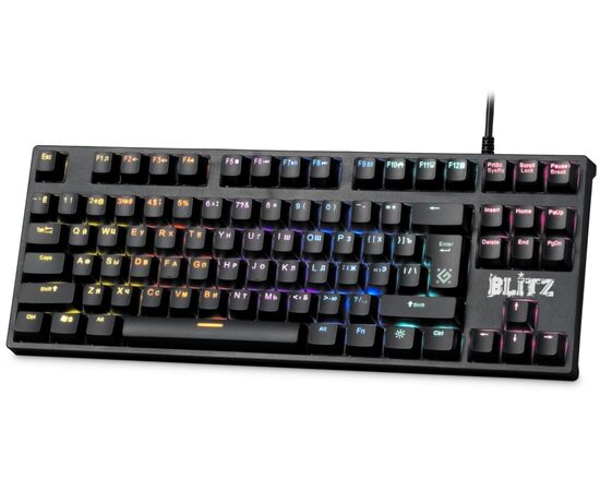 Точка ПК Игровая клавиатура Defender Blitz GK-240L RU Rainbow Black USB, изображение 2
