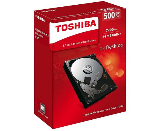 Точка ПК Жесткий диск Toshiba 500 GB HDWD105EZSTA, изображение 2