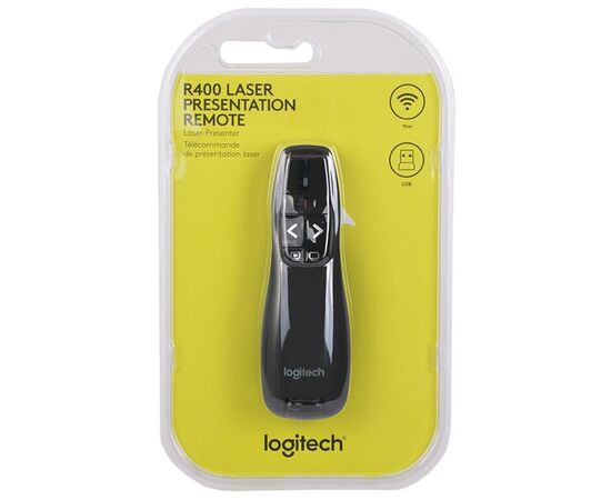 Точка ПК Презентер Logitech Wireless Presenter R400 Black USB, изображение 4