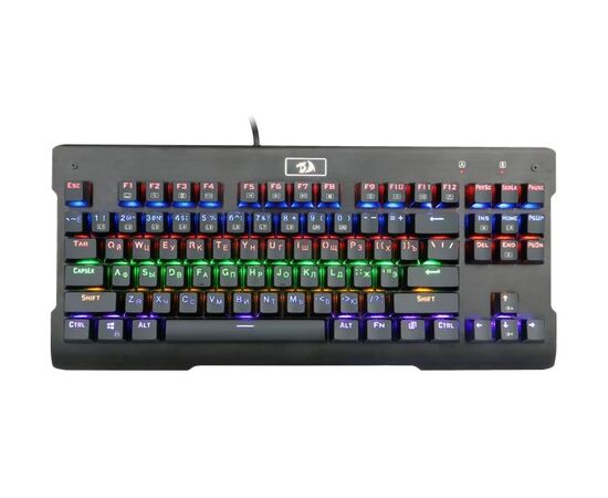Точка ПК Игровая клавиатура Redragon Visnu Rainbow Black USB Outemu Blue
