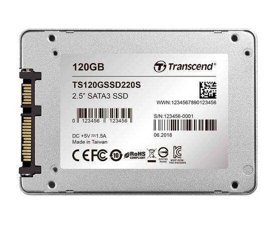 Точка ПК Твердотельный накопитель Transcend SSD220S 120 ГБ SATA TS120GSSD220S, изображение 5