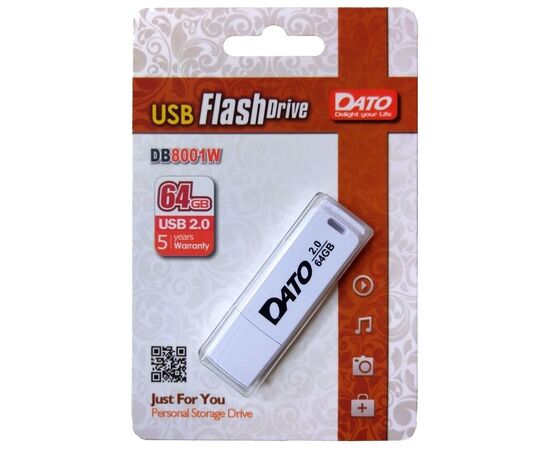 Точка ПК Флешка DATO DB8001 32 GB, белый, изображение 14