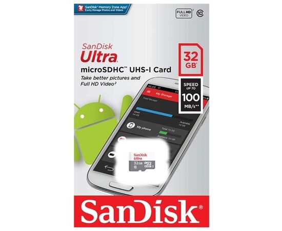 Точка ПК Карта памяти SanDisk Ultra microSDXC 320x UHS-I 64 ГБ SDSQUNR-064G-GN3MA, изображение 6