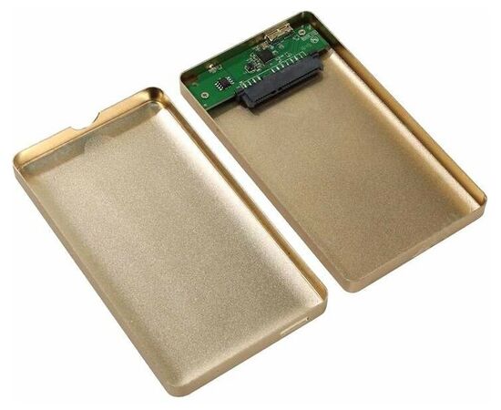 Точка ПК Корпус для HDD/SSD AGESTAR 3UB2A16 золотой, изображение 2