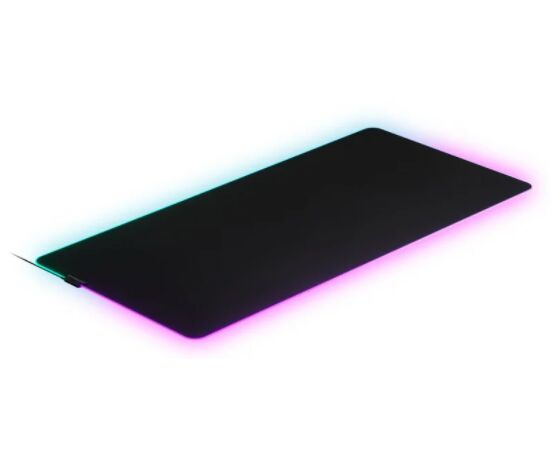 Точка ПК Игровой коврик для мыши Steelseries QcK Prism Cloth 3XL, RGB подсветка, черный, 1220x590x4мм, изображение 2