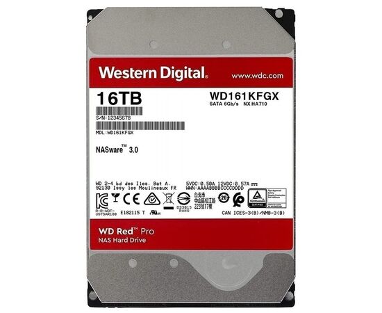Точка ПК Жесткий диск Western Digital WD Red Pro 16 ТБ WD161KFGX, изображение 2
