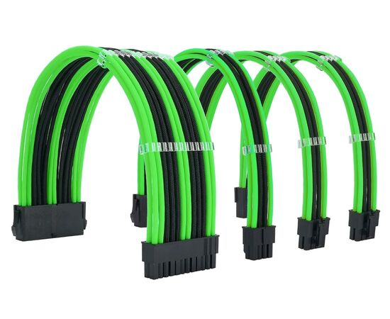 Точка ПК Комплект кабелей-удлинителей для БП FormulaMod NCK2, черный/зеленый