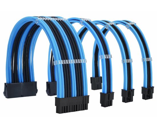 Точка ПК Комплект кабелей-удлинителей для БП FormulaMod NCK2, черный/голубой