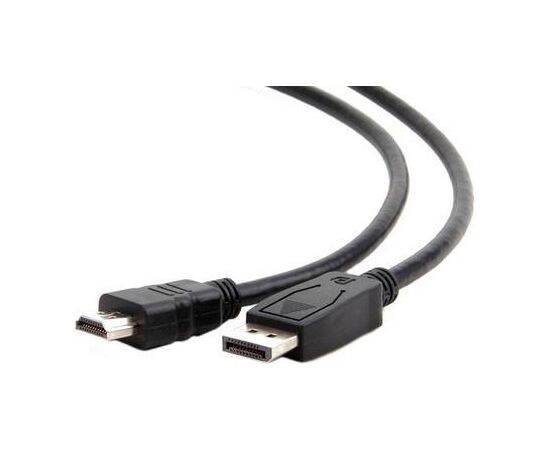 Точка ПК Кабель DisplayPort-HDMI Gembird/Cablexpert  3м, 20M/19M, черный, экран, пакет (CC-DP-HDMI-3M)