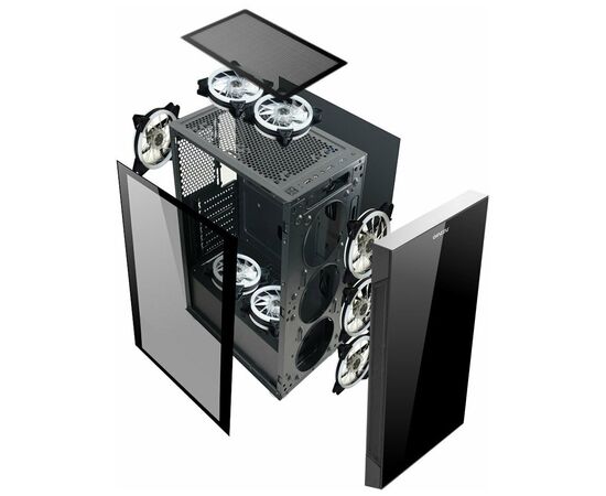Точка ПК Компьютерный корпус Ginzzu CL190, черный, изображение 13