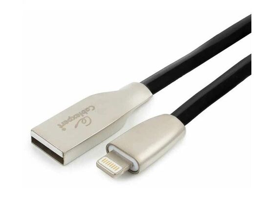 Точка ПК Кабель Cablexpert Gold для Apple CC-G-APUSB01Bk-3M, AM/Lightning, 3м, черный