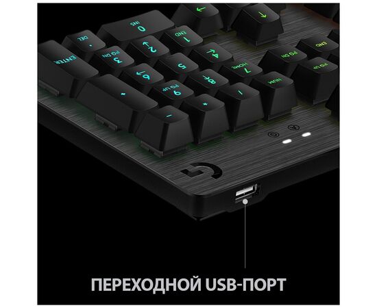 Точка ПК Игровая клавиатура Logitech G G513 Carbon GX Brown Tactile RGB USB, изображение 6