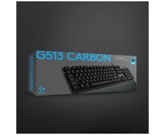 Точка ПК Игровая клавиатура Logitech G G513 Carbon GX Brown Tactile RGB USB, изображение 11