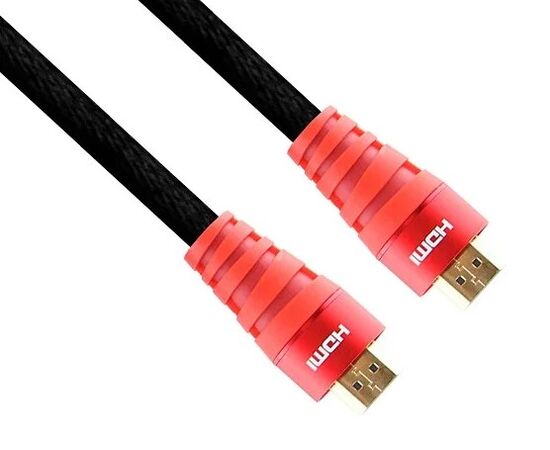 Точка ПК Кабель VCOM HDMI - HDMI (CG526S-R-3M), 3 м, черный/красный