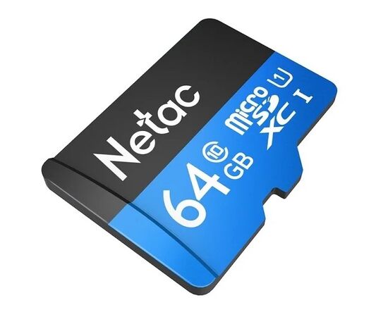 Точка ПК Карта памяти Netac microSD 64 ГБ Class 10, UHS-I, R 80 МБ/с, NT02P500STN-064G-R