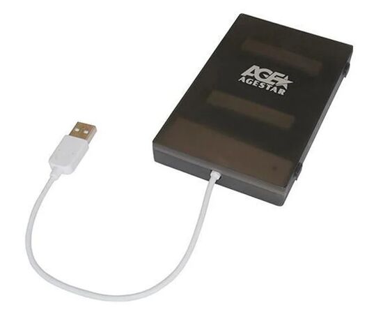 Точка ПК Корпус для HDD/SSD AGESTAR SUBCP1, черный, изображение 3
