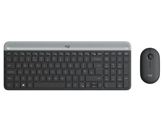 Точка ПК Клавиатура и мышь Logitech MK470 Slim Wireless Desktop RU