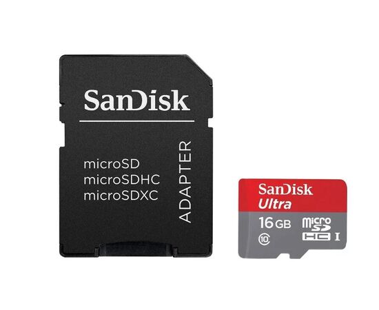 Точка ПК Карта памяти SanDisk Ultra microSDHC Class 10 UHS-I 16 GB SDSQUNS-016G-GN3MA, изображение 2