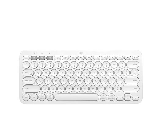 Точка ПК Клавиатура Logitech K380 Multi-Device белый, кириллица+QWERTY