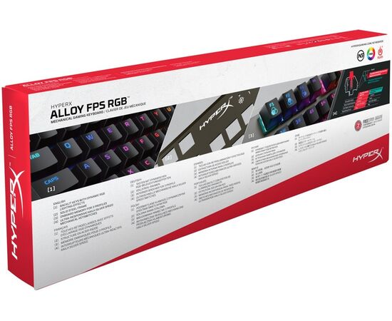 Точка ПК Клавиатура HyperX Alloy FPS RGB Silver Switch (HX-KB1SS2-RU), изображение 6