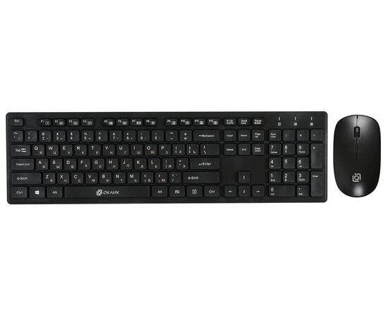 Точка ПК Клавиатура и мышь OKLICK 240M Black USB, изображение 2