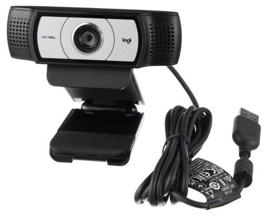 Точка ПК Веб-камера Logitech HD Webcam C930c, черный/серебристый