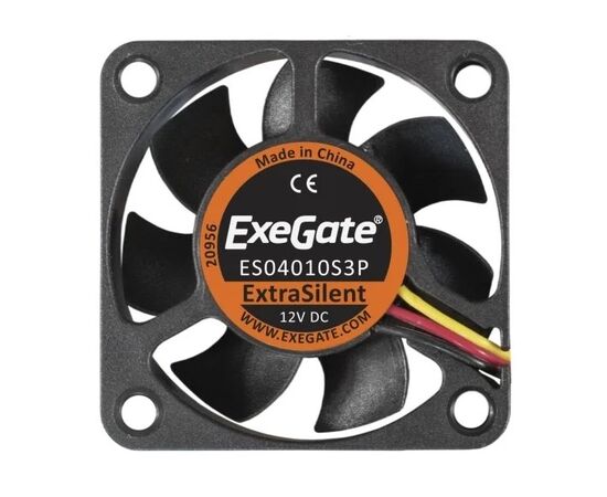 Точка ПК Вентилятор для корпуса ExeGate ExtraSilent ES04010S3P 40 мм, черный (EX283364RUS)