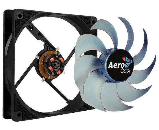 Точка ПК Вентилятор для корпуса AeroCool Motion 12 Plus, черный/голубой, изображение 11