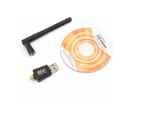 Точка ПК Сетевой WiFi адаптер, двухдиапазонный, 600Mbps, 2.4GHz + 5GHz, USB, с антенной, изображение 3