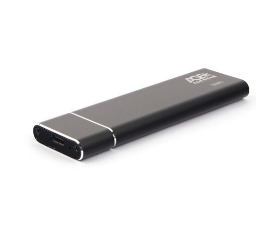 Точка ПК Внешний корпус для SSD M2 AgeStar 31UBNV5C USB 3.1 Type-C, алюминий, черный