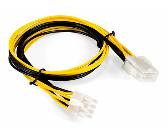 Точка ПК Удлинитель кабеля питания материнской платы +12V ExeGate EX-EXT-8M8F-0.5 (8pin EPS12V M/8pin EPS12V