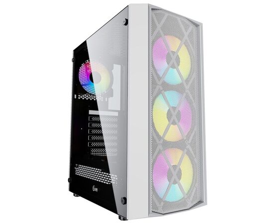 Точка ПК Компьютерный корпус Powercase Rhombus X4 White CMRMW-L4