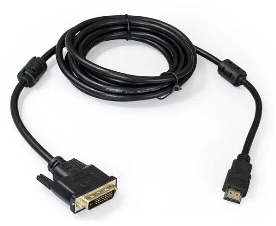 Точка ПК Кабель  HDMI-DVI ExeGate EX-CC-HDMIM-DVIM-3.0 (19M/19M, single link, 3м) EX284894RUS
