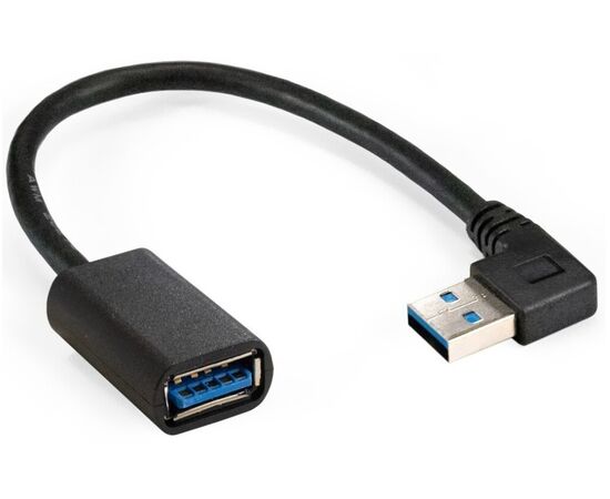 Точка ПК Кабель удлинительный ExeGate EX-CC-USB3-AMAF-0.15L, USB 3.0 A (M) - A (F), 0.15м, EX294775RUS