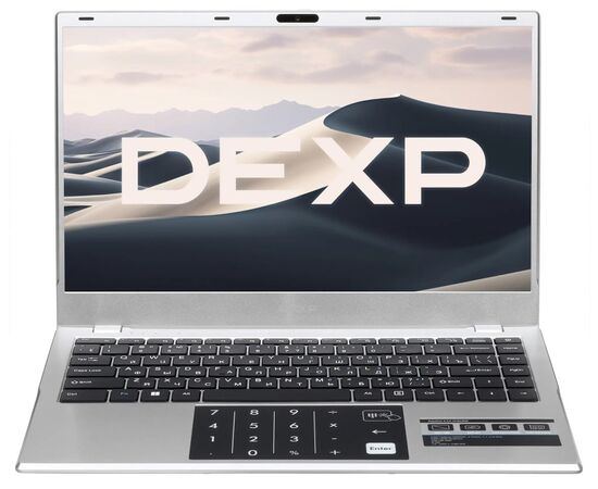 Точка ПК Ноутбук 14.1 DEXP Aquilon C14-ICW300, Intel Celeron N4020C/8 ГБ/SSD 256 ГБ/Win11, серебристый