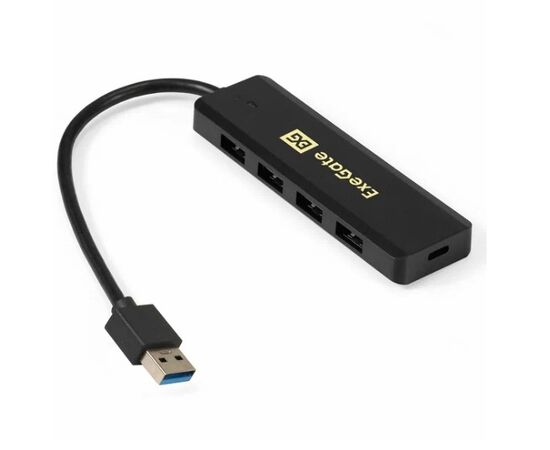 Точка ПК Разветвитель Exegate USB DUB-4P/1 USB 3.0 Type A (M) - 4 x Type A (F) (Type C (F) питание) 0.16 м че