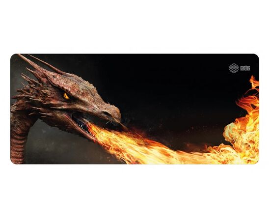 Точка ПК Коврик для мыши Cactus Fire Dragon XXL, рисунок, 900x400x3мм CS-MP-PRO07XXL