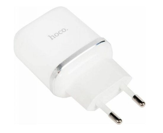 Точка ПК Блок питания (сетевой адаптер) HOCO N3 Special QC3.0, 18W, один порт USB, 5V, 3.0A, белый