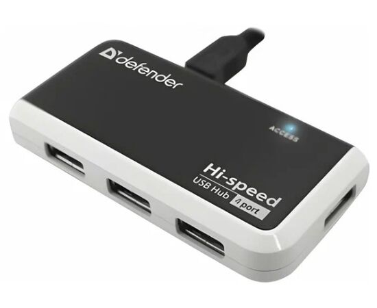 Точка ПК USB-концентратор Defender Quadro Infix USB2.0, 4 порта