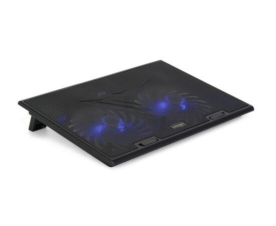 Точка ПК Подставка для ноутбука CROWN MICRO CMLS-401, черный/синяя подсветка