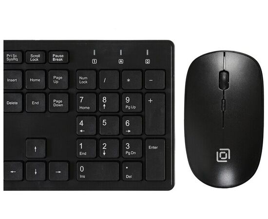 Точка ПК Клавиатура и мышь OKLICK 240M Black USB, изображение 7