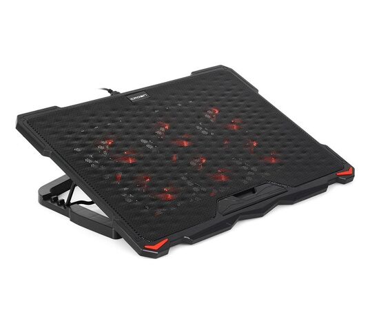 Точка ПК Подставка для ноутбука CROWN MICRO CMLS-402, черный/красная подсветка