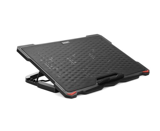 Точка ПК Подставка для ноутбука CROWN MICRO CMLS-402, черный/красная подсветка, изображение 3