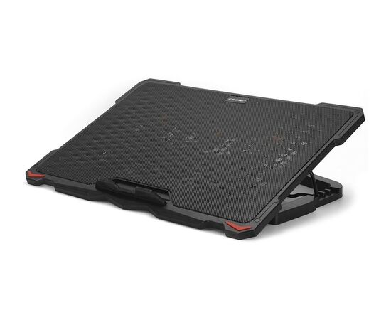 Точка ПК Подставка для ноутбука CROWN MICRO CMLS-402, черный/красная подсветка, изображение 8