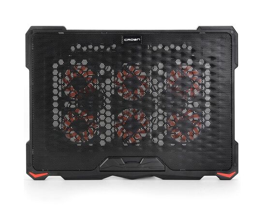 Точка ПК Подставка для ноутбука CROWN MICRO CMLS-402, черный/красная подсветка, изображение 9