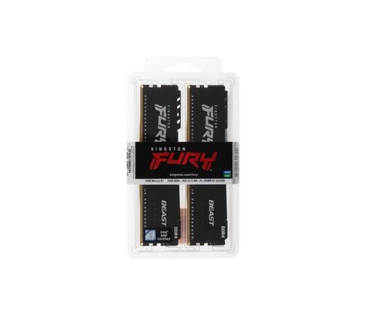 Точка ПК Оперативная память Kingston Fury Beast 64 ГБ (2x32 ГБ) 3600MHz DDR4 DIMM CL18 KF436C18BBK2/64, изображение 3