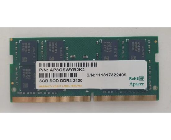 Точка ПК Оперативная память Apacer SO-DIMM DDR4 2400Mhz 8GB AP8GSWYB2K2