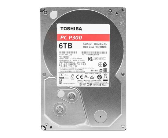 Точка ПК Жесткий диск Toshiba P300 6ТБ HDWD260UZSVA